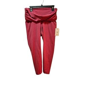 Nike Yoga Pink‎ Polka-dot XL NWT Pants. Waist Wrap Accent.